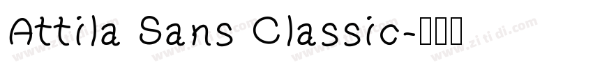 Attila Sans Classic字体转换